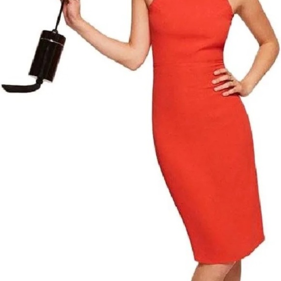 Reformation Sanibel Dress Size 2 coral red orange - Picture 5 of 11